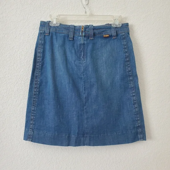 Dittos A-line Retro 70s Style Denim Skirt 28 Festival Boho Hippie Made in USA - Picture 4 of 16
